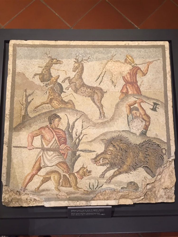 A mosaic of animals and a person hunting
AI-generated content may be incorrect. A mosaic of animals and a person hunting
AI-generated content may be incorrect.