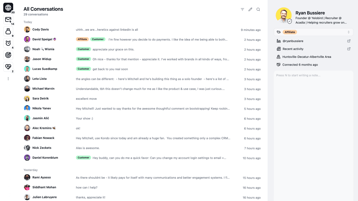 LinkedIn Inbox Management | Sync With Your CRM | Kondo