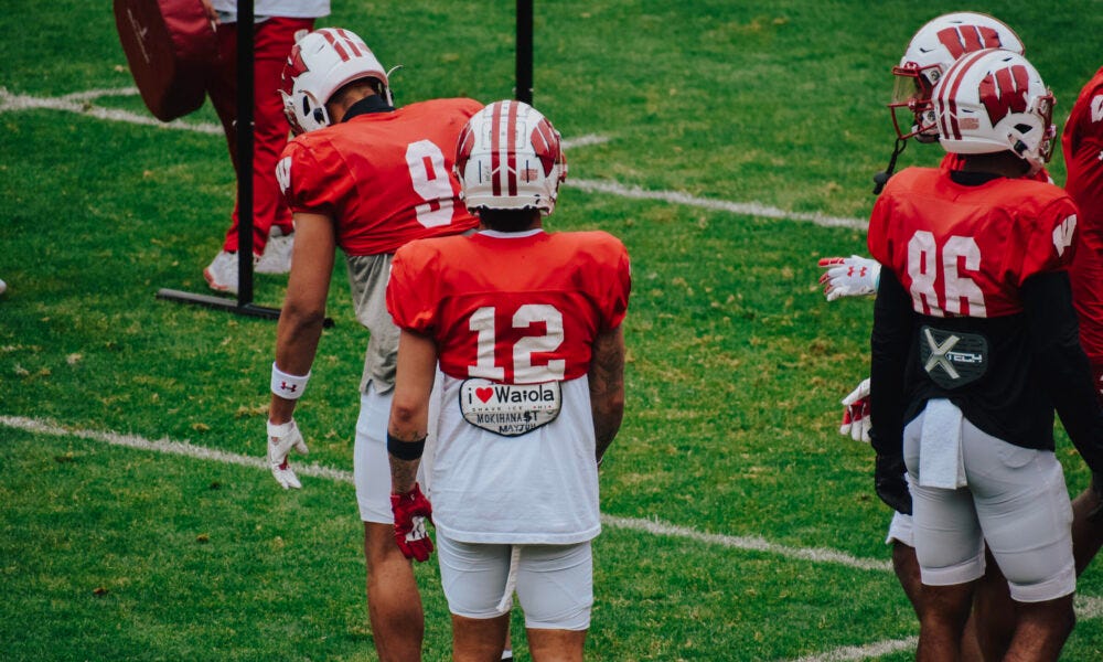 Wisconsin football WR Trech Kekahuna