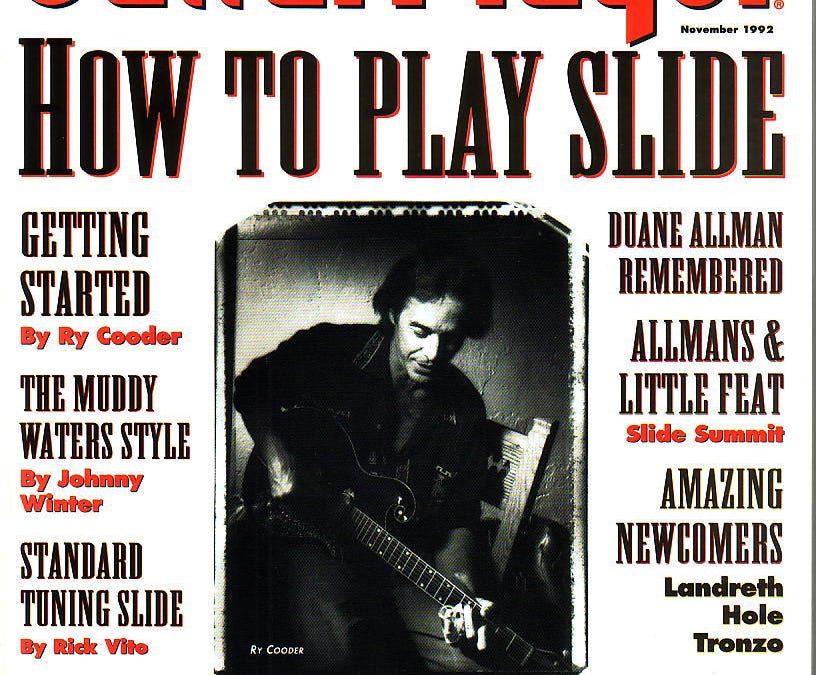 Listening to Slide Guitar Masters With Ry Cooder