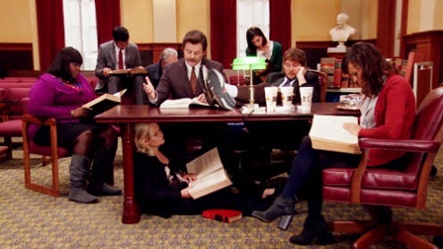 Parks and Recreation episode inside