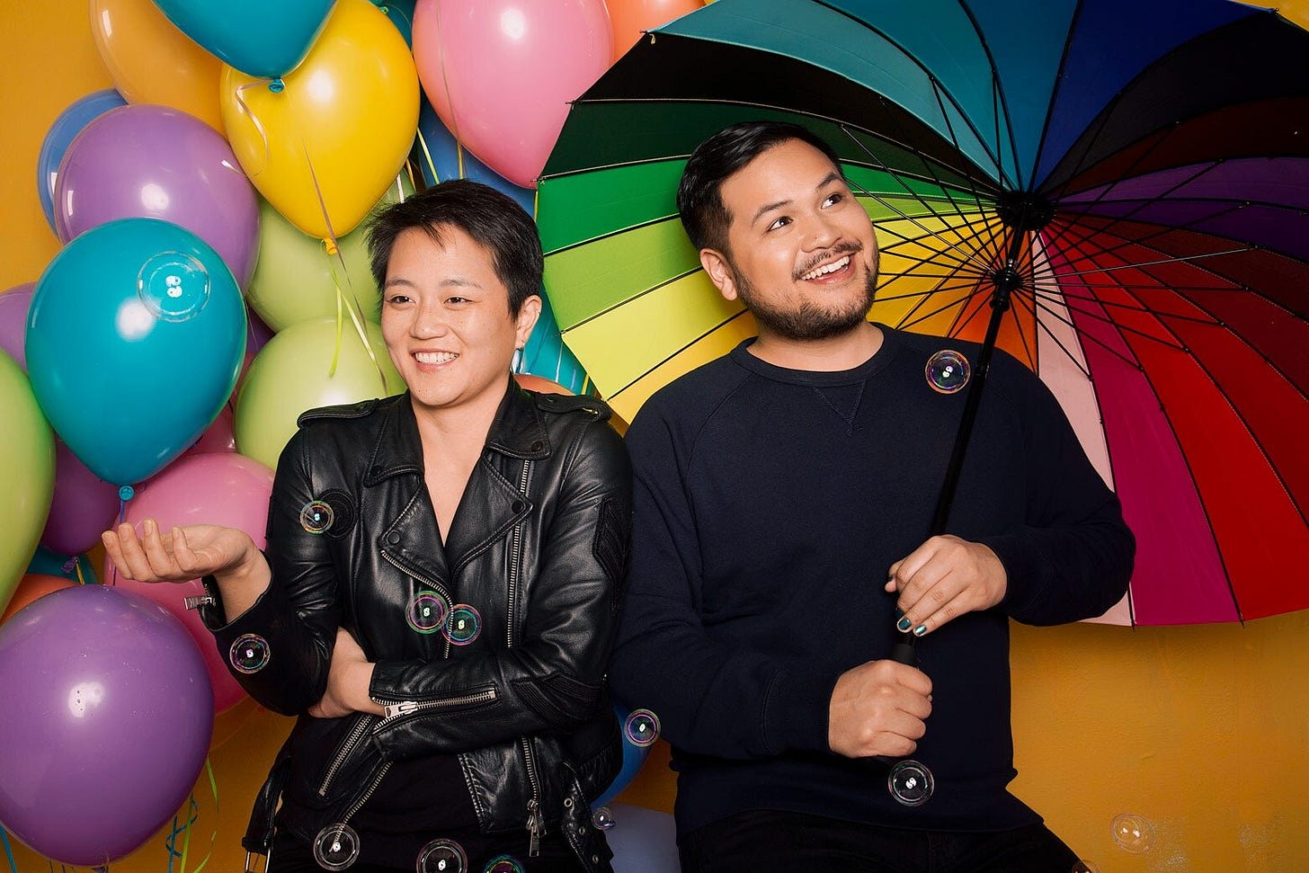 Kathy Tu and Tobin Low of WNYC Studios’ Nancy. Mindy Tucker