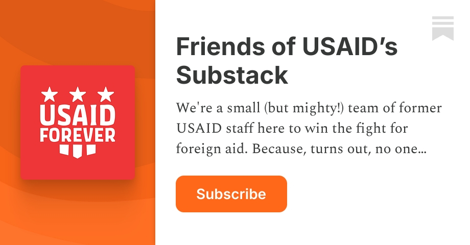 Friends of USAID’s Substack | Substack
