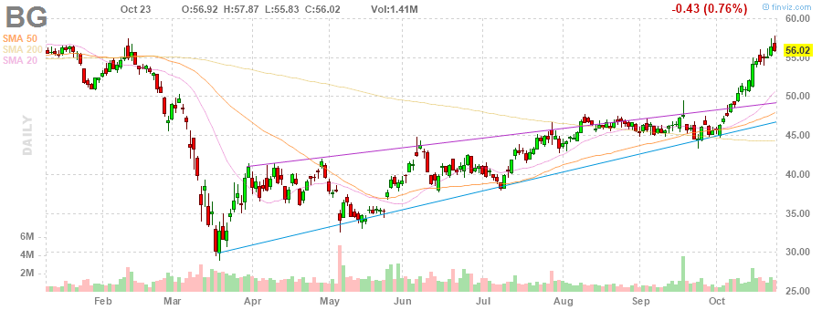 BG Bunge Limited daily Stock Chart BG Bunge Limited daily Stock Chart