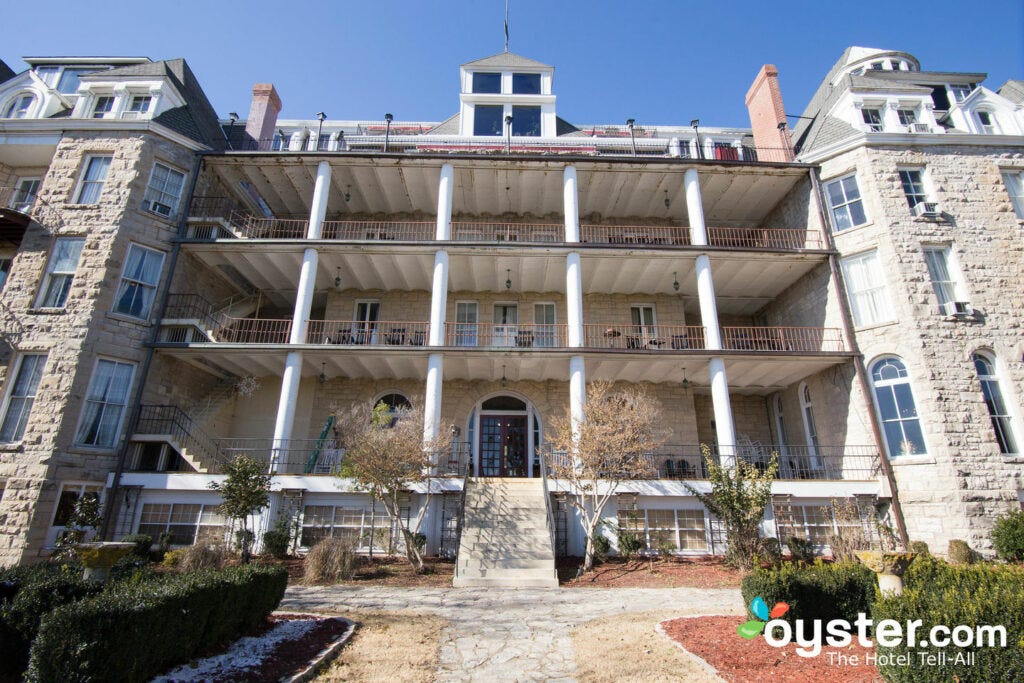1886 Crescent Hotel &amp; Spa - The Premium King Room with Balcony at the 1886 Crescent  Hotel &amp; Spa | Oyster.com Hotel Photos