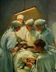 An Operation at the Military Hospital, Endell Street - Dr L Garrett, Dr  Flora Murray, Dr W Buckley Art.IWMART4084 - PICRYL - Public Domain Media  Search Engine Public Domain Search