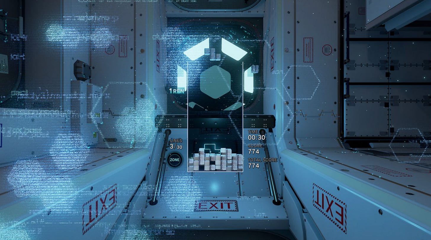 Tetris Effect Exit level Screenshot