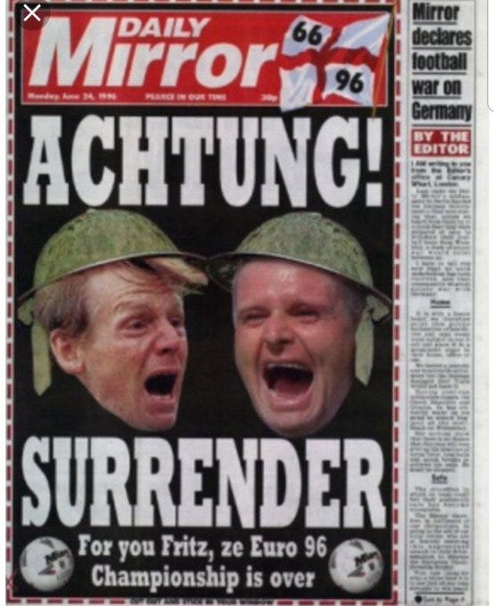 Two World Wars and one world cup - English superiority complex? - The  Lounge - East Dulwich Forum