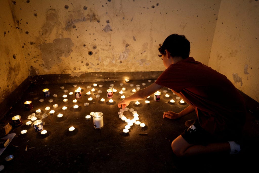 Anniversary of October 7 attack, in Kibbutz Mefalsim Anniversary of October 7 attack, in Kibbutz Mefalsim