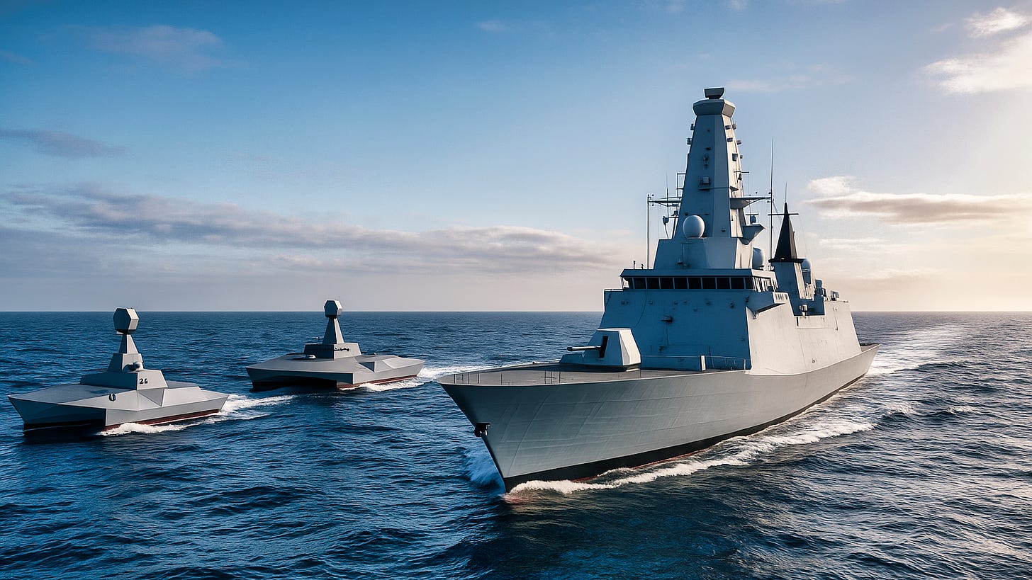 Concept future RN ships on patrol