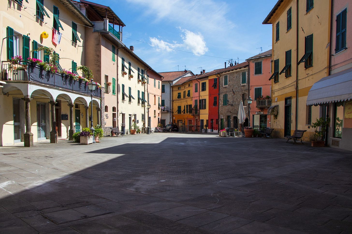 The historic heart of Borgotaro, AI generated