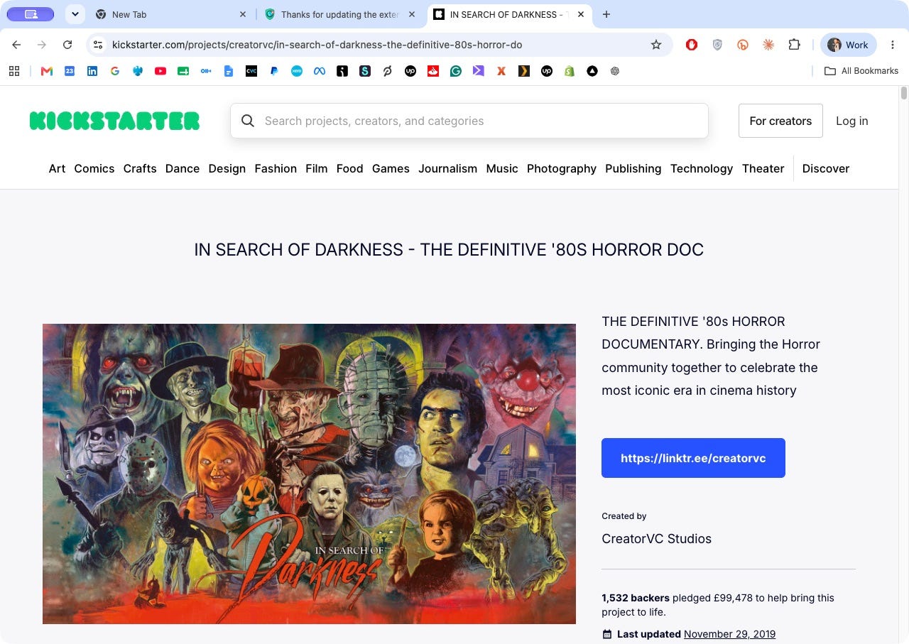 The original Kickstarter campaign, launched in October 2018.