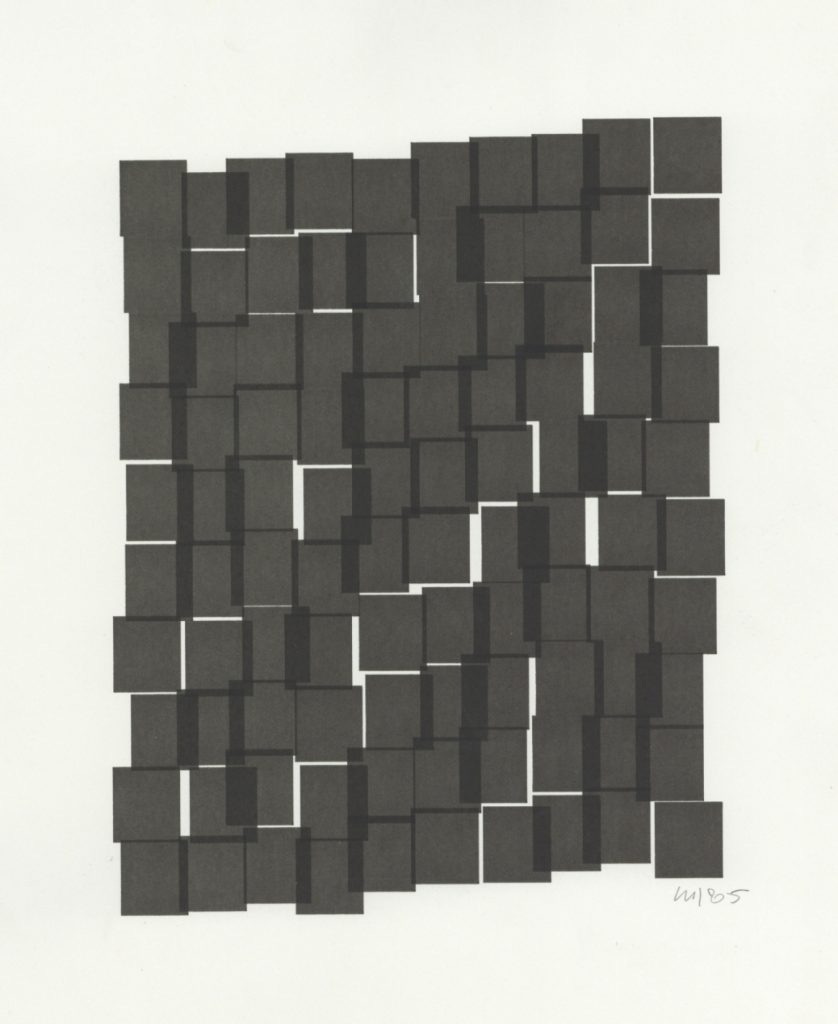 Interstices, Plotter Graphics, 1985 by Vera Molnár