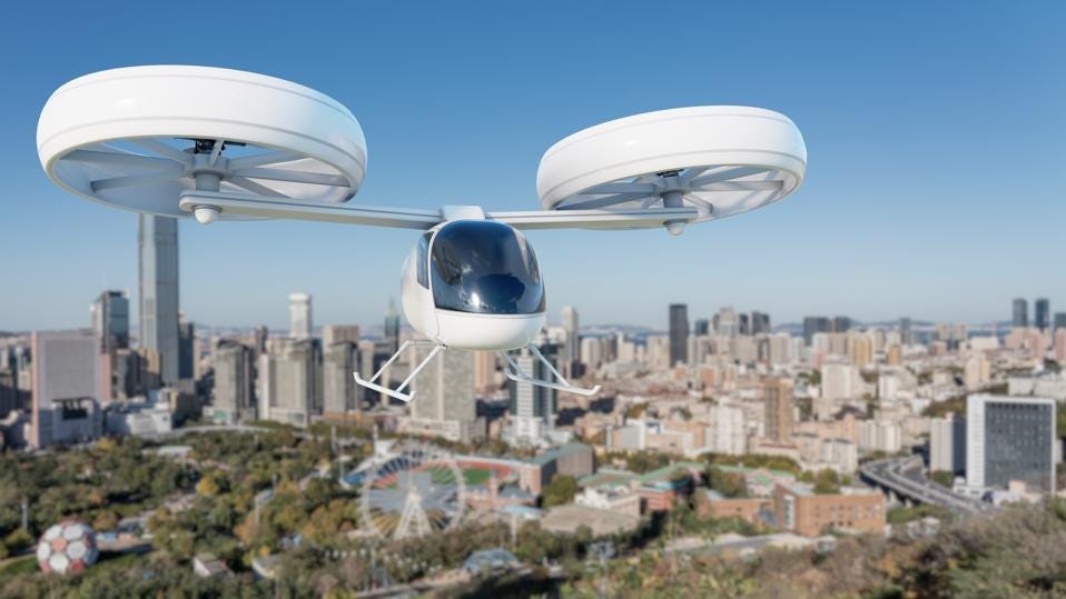 eVTOL traffic in the skies