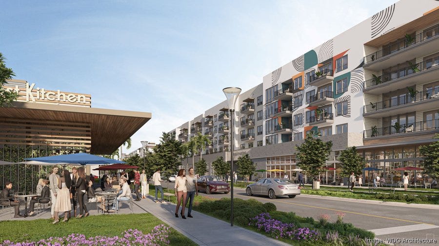 Sky Town in St. Pete's Skyway Marina district to kick off with Sprouts  Farmers Market construction - Tampa Bay Business Journal