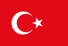 Turkish Flag with moon and star