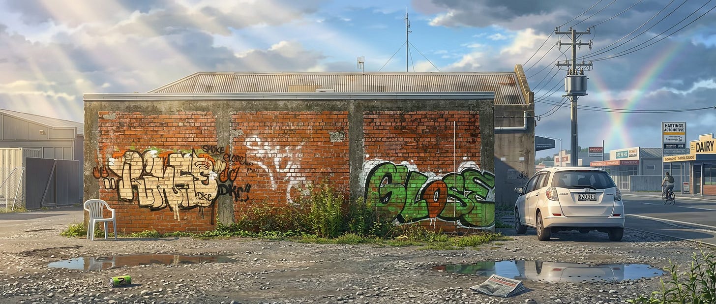 Current laneway walls