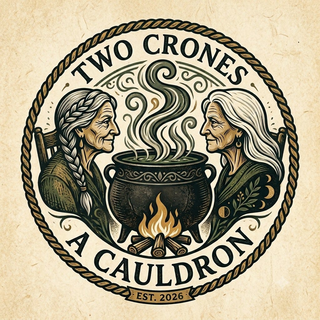 Two Crones & A Cauldron