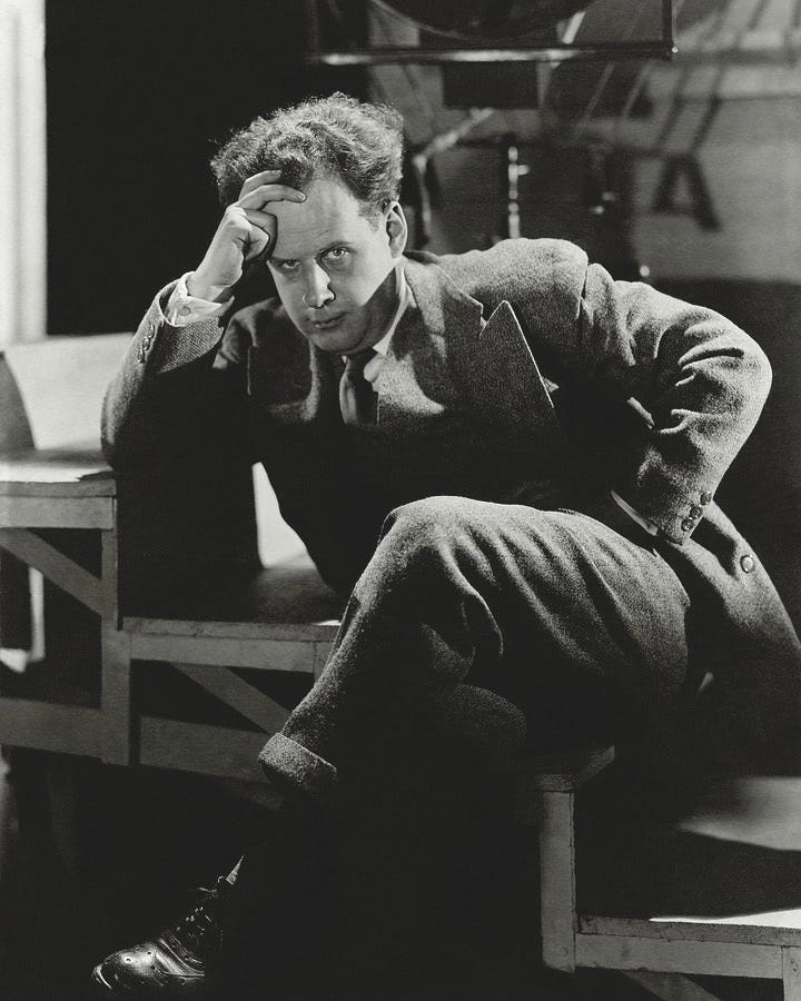 Sergei Eisenstein Sitting On A Staircase by Barre