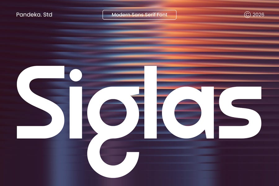 Siglas Modern Sans Serif Font