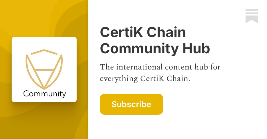 CertiK Chain Community Hub | Substack