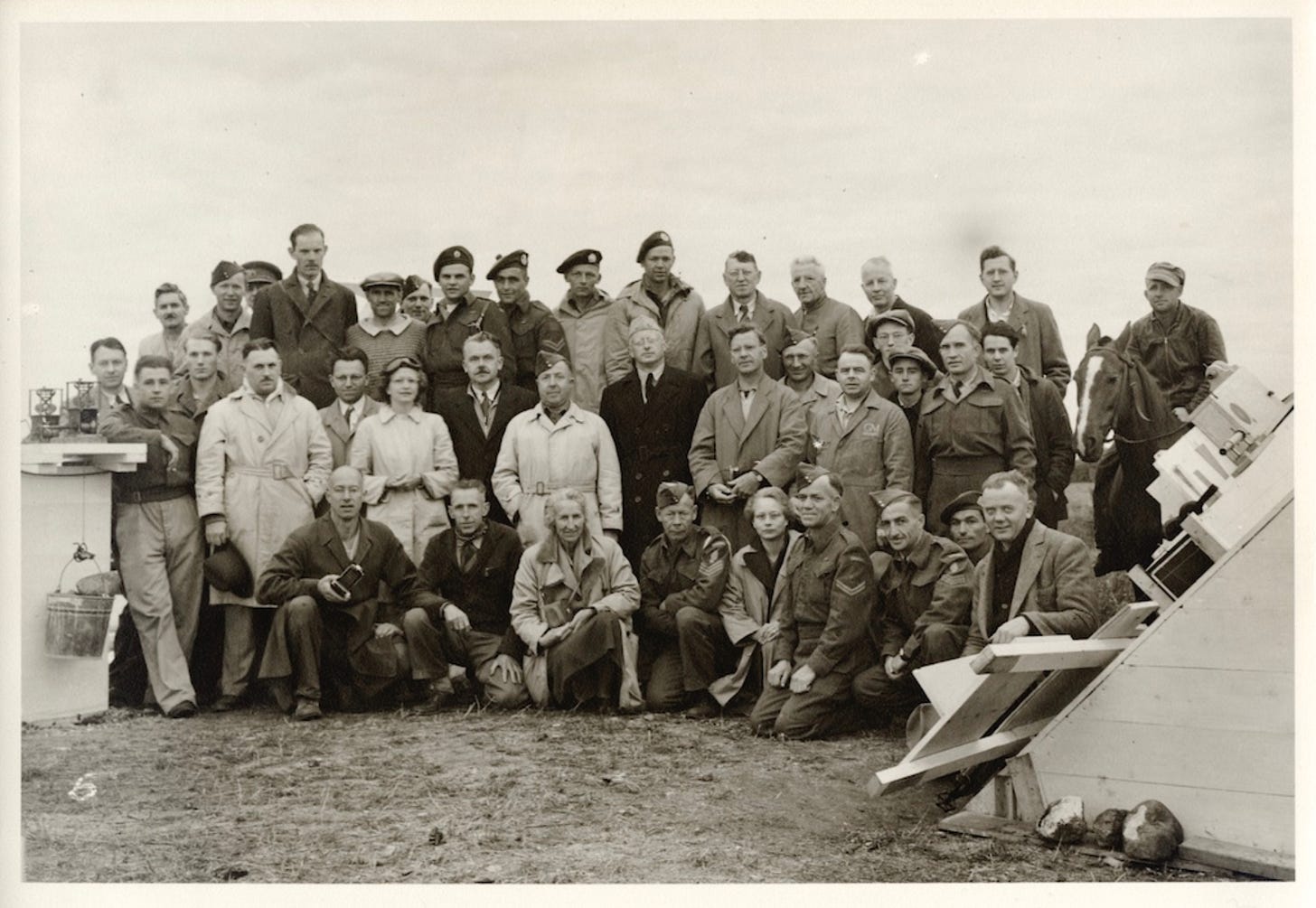 Menzel and company. July 9th, 1945, Bredenbury, Canada. Solar Eclipse Expedition. Menzel and company. July 9th, 1945, Bredenbury, Canada. Solar Eclipse Expedition.