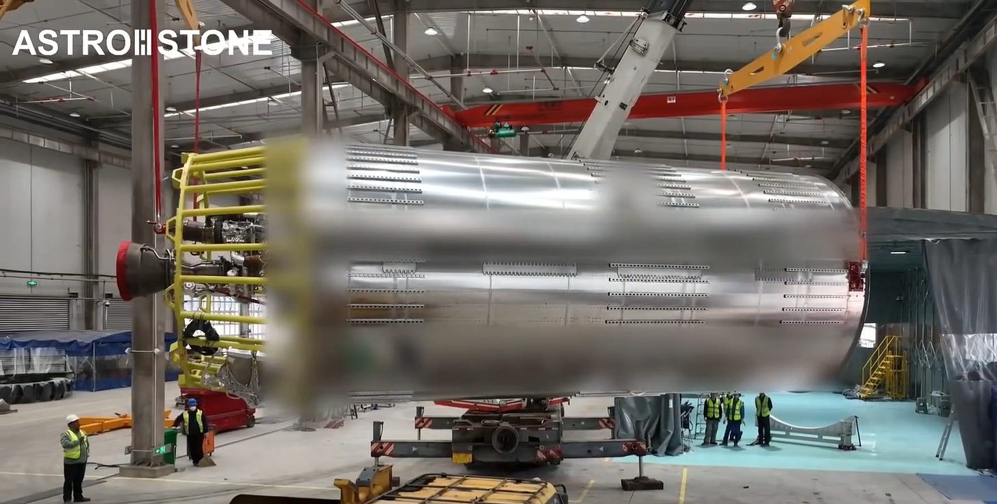 Astronstone’s AS-1 second-stage static fire test article.