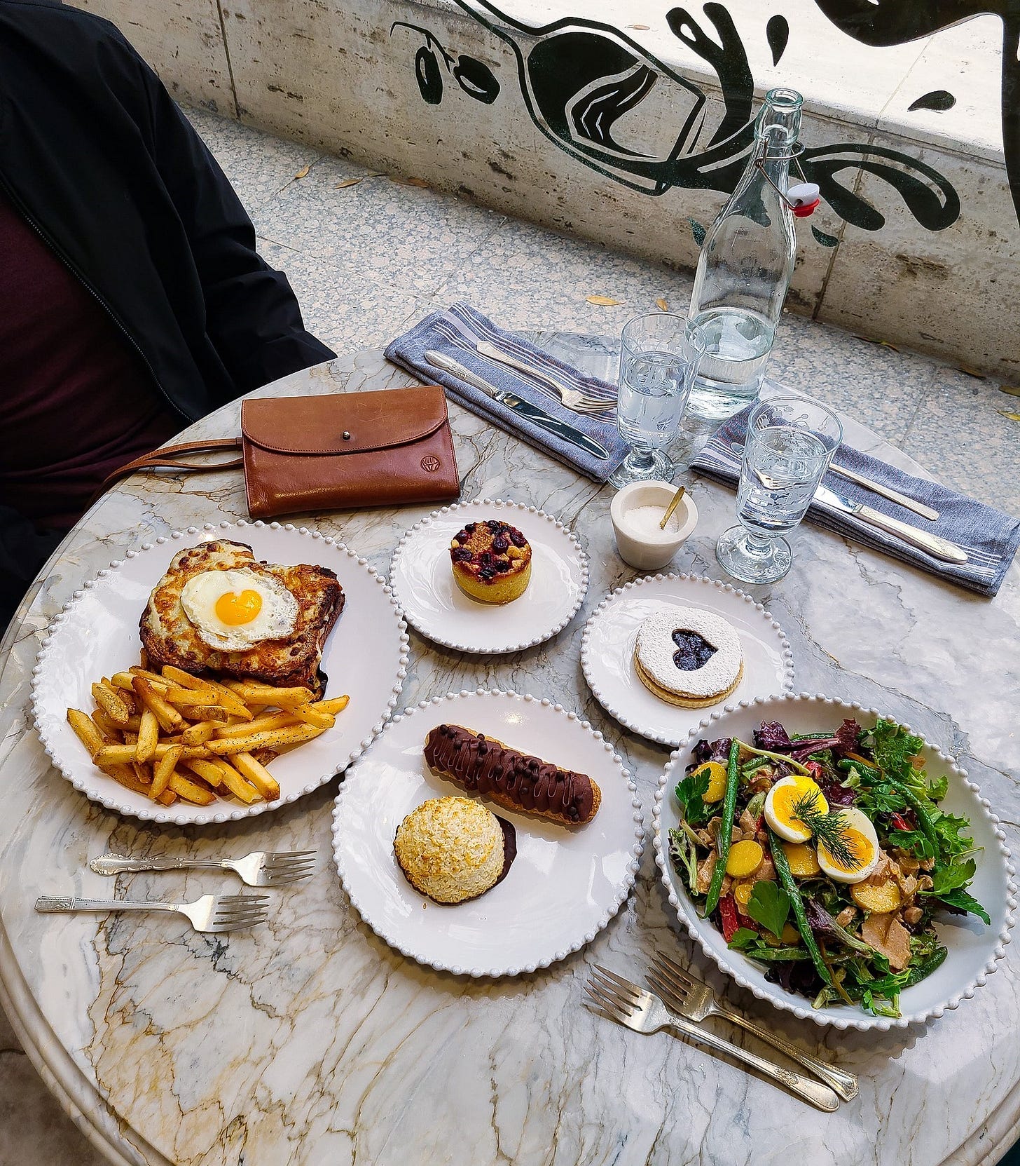 Coquette Charlotte lunch spread