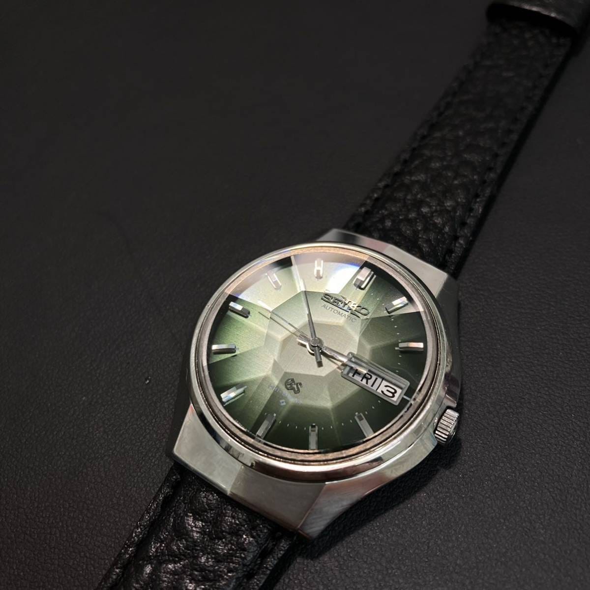1224 SEIKO GS HI-BEAT グランドセイコー　ハイビート　56GS 5646-7020 自動巻き　9面カットガラス　稼働品　ダイヤモンドカット