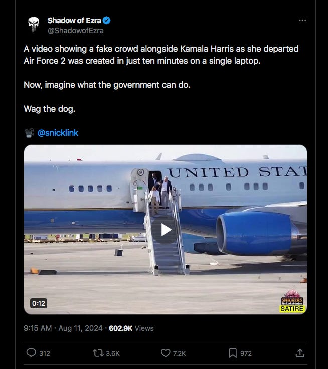 Video of Harris and Walz