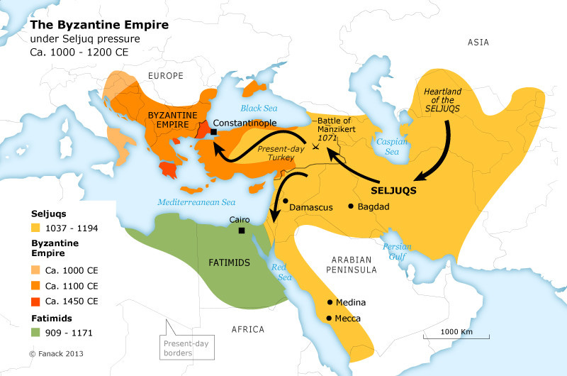 Seljuk Empire Map