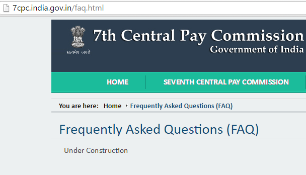 7th Pay Commission FAQ 7th Pay Commission FAQ