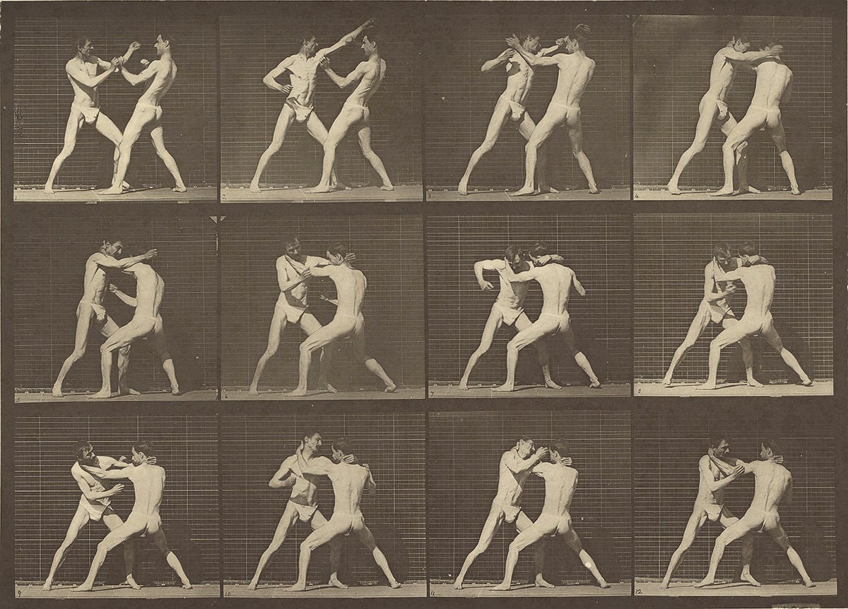 Image result for eadweard muybridge wrestling