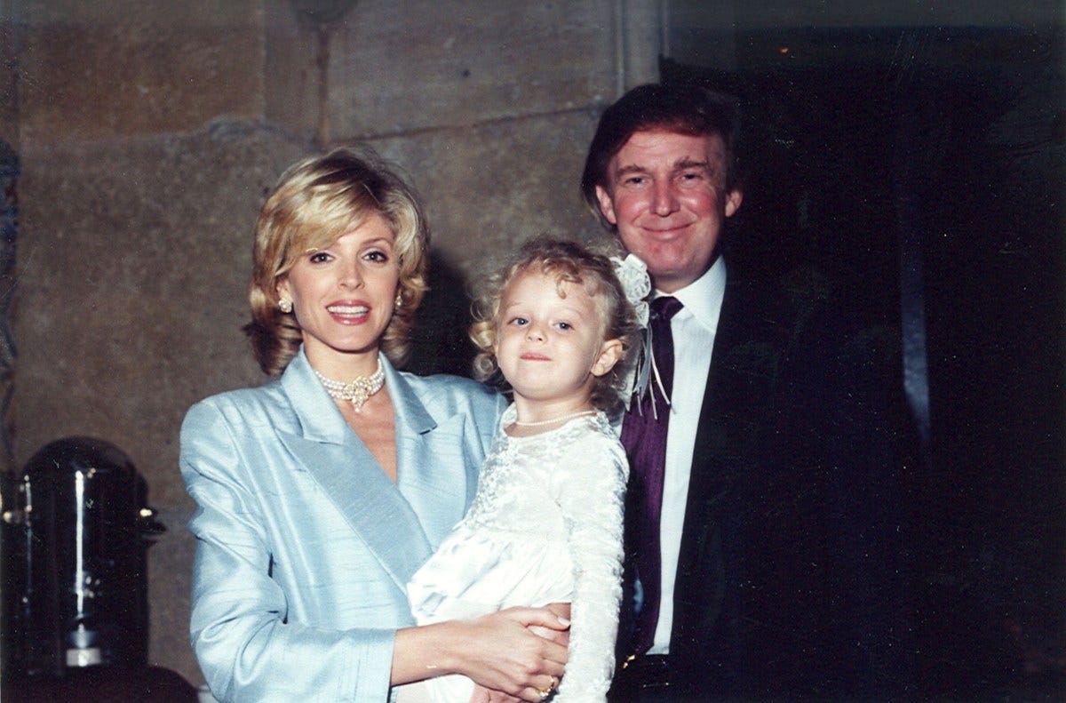 The Trump family gathered at their Mar-a-Lago estate. The Trump family gathered at their Mar-a-Lago estate.