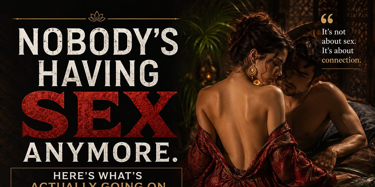 Nobody’s Having Sex Anymore. Here’s What’s Actually Going On.