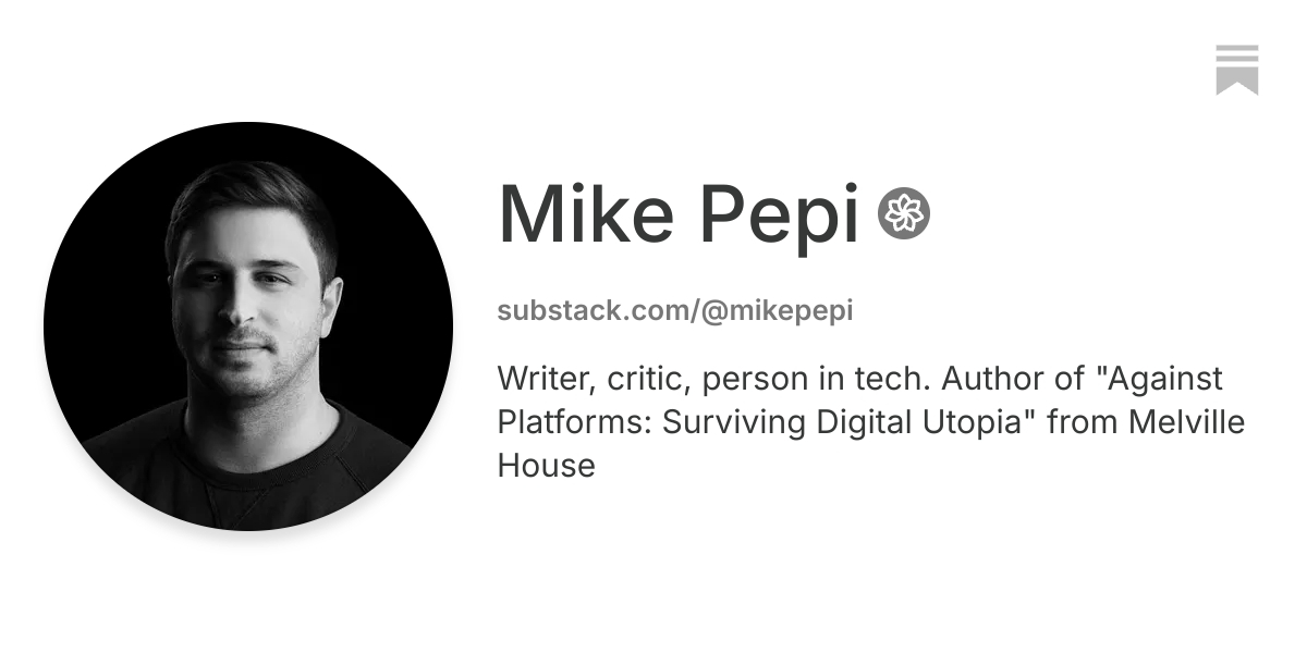Mike Pepi | Substack