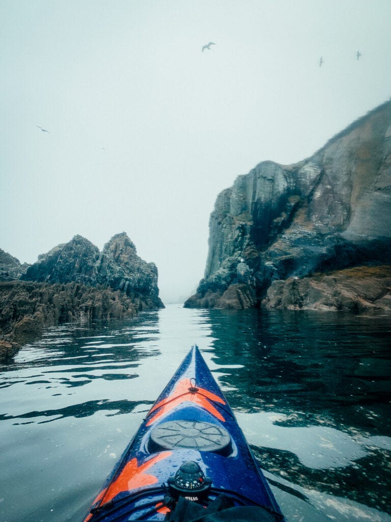 Rockpool Taran 16 sea kayak in Bantry Bay
