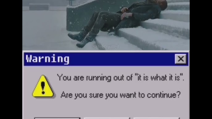 You are running out of "it is what it is" - YouTube