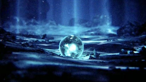 Vision of Aerith's death triggered by talking about the White Materia.