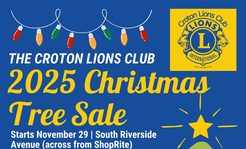 狮子会 2025 年圣诞树促销将于本周六 11 月 29 日在 ShopRite 对面开始。 | Lions Club 2025 Christmas tree sale starts this Saturday November 29 across from ShopRite.