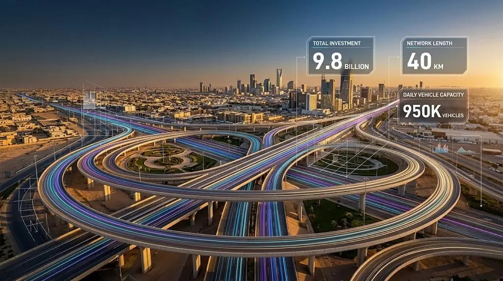 إطلاق مشاريع المجموعة الرابعة لتطوير طرق الرياض بميزانية 9.8 مليارات ريال  لاستيعاب 950 ألف مركبة يوميا | موقع كبسولة