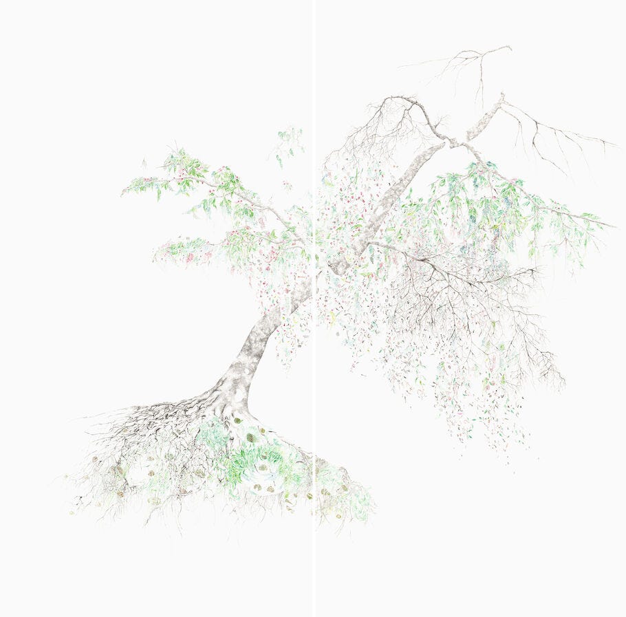 Gabriela Oberkofler, ‘Vibrations’, 2024, Drawing, Collage or other Work on Paper, Ink on paper, Galerie Sturm & Schober