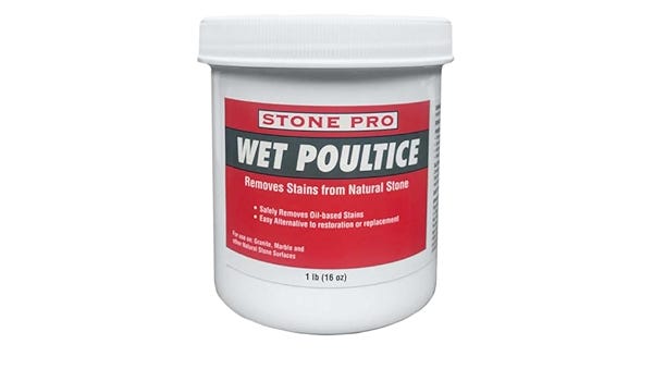 Stone Pro Wet Poultice - Removes Stains From Natural Stone - 3 Pounds (3,  Pounds)