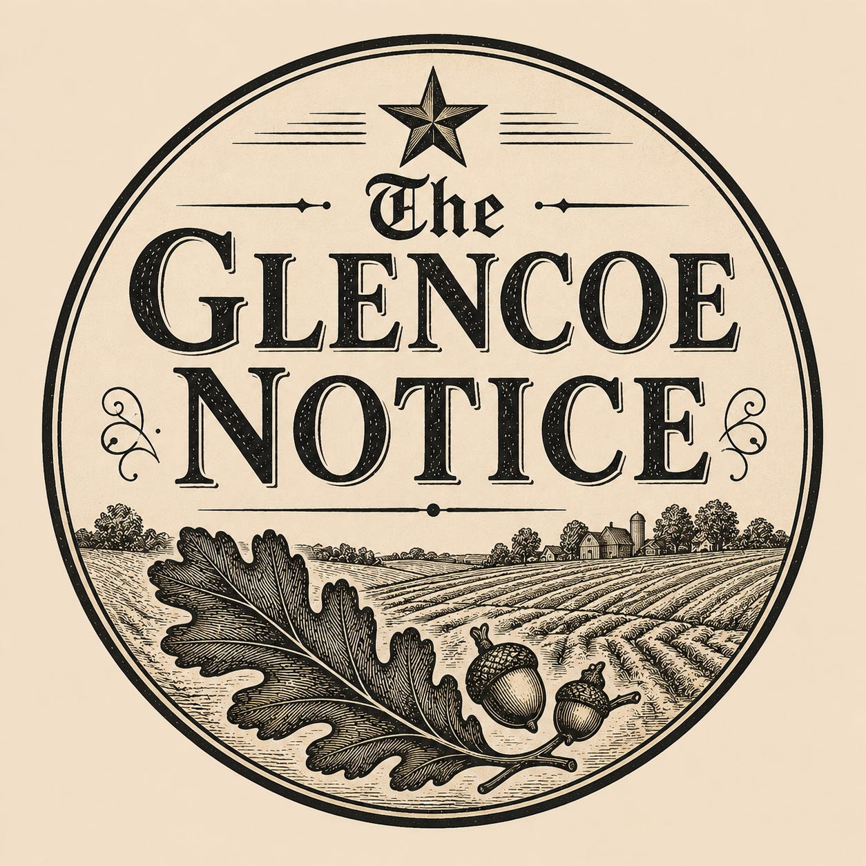 The Glencoe Notice logo