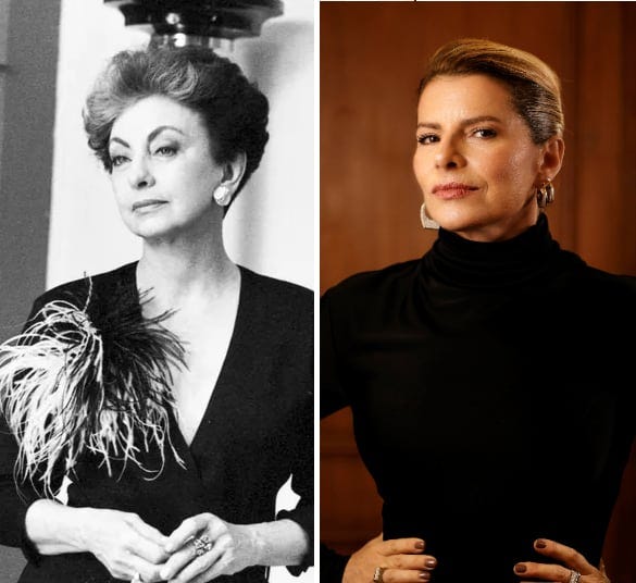 Odete Roitman, a vilã de 'Vale Tudo', interpretada pelas atrizes Beatriz Segall e Debora Bloch