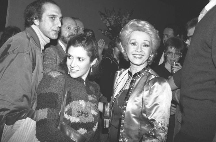 carrie fisher with mom debbie reynolds carrie fisher with mom debbie reynolds