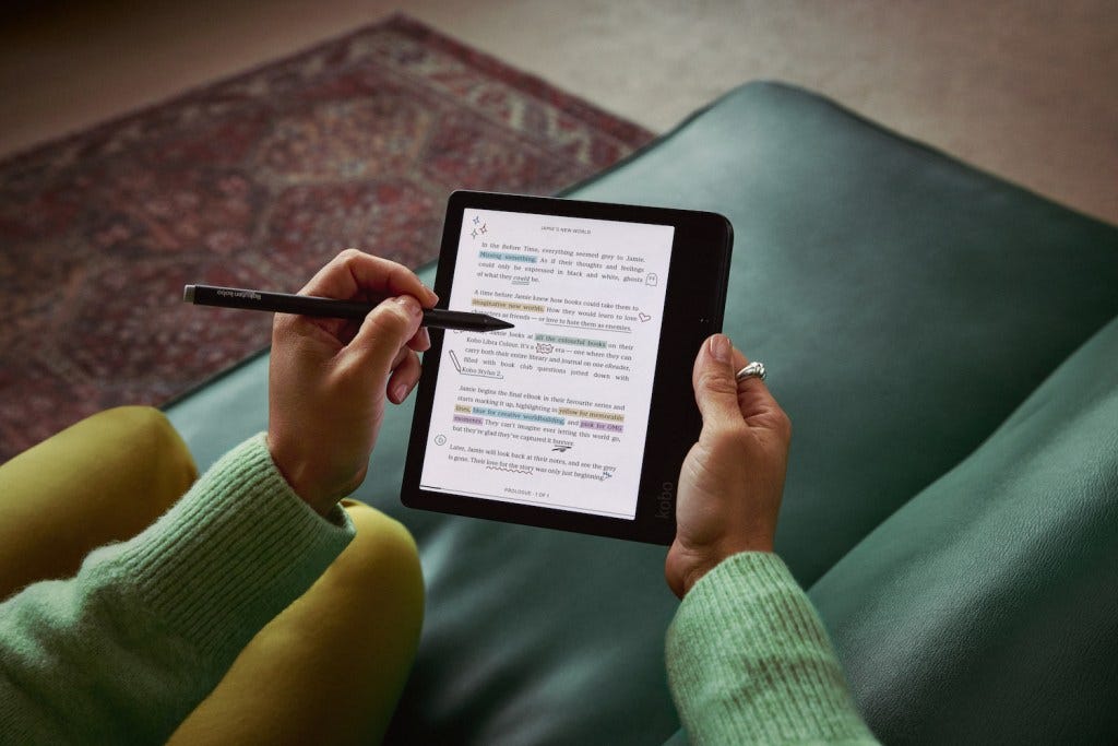 Kobo Libra Colour 使用情境圖|來源:Rakuten Today / Rakuten Kobo Kobo Libra Colour 使用情境圖|來源:Rakuten Today / Rakuten Kobo
