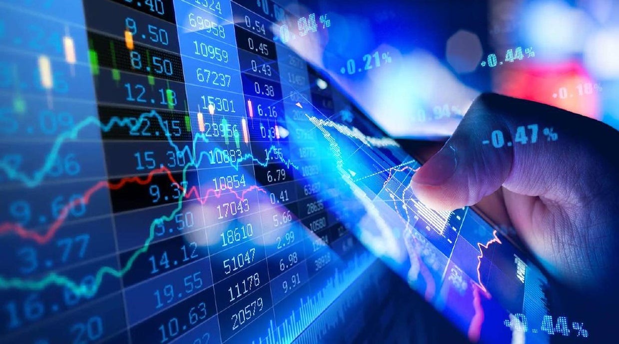 gráfica trading smartphone