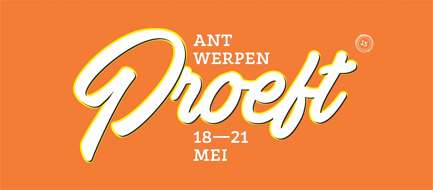 Kan een afbeelding zijn van de tekst 'Proeft MEI MEI ANT roeft 18-21 WERPEN'