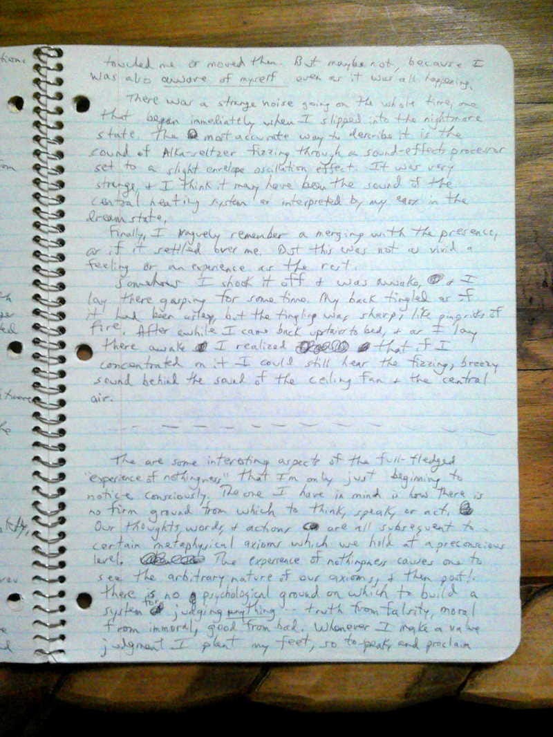Image: One page from a journal